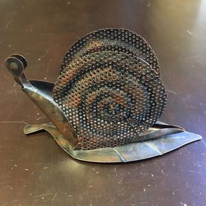 Metal Snail Candle Holder